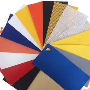 18Oz 100% Polyester Vải Cuộn Vinyl Tarp PVC Tráng Tarpaulin