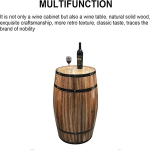 Table <span class=keywords><strong>de</strong></span> baril <span class=keywords><strong>de</strong></span> <span class=keywords><strong>vin</strong></span> en bois Porte-<span class=keywords><strong>vin</strong></span> Vitrine décorative Caves à <span class=keywords><strong>vin</strong></span> Brasseries et bars à la maison Stockage élégant - Product Image 3