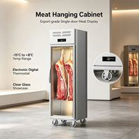 Vitrine Réfrigérée Verticale Ouverte à Température Unique pour Viande, Vente en Gros Usine à Prix Compétitif, Réfrigérateur Suspendu
