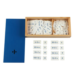 Jouets éducatifs en bois Montessori pour enfants, boîte de division, boîte d'arithmétique mentale, boîte de somme - Product Image 2
