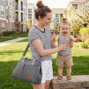 Zaino Fasciatoio Multifunzionale Personalizzabile Impermeabile per <span class=keywords><strong>Mamma</strong></span>, Borsa Organizer per Oggetti del Bambino, Ideale per lo Shopping - Vendita all'Ingrosso - Product Image 3