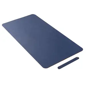 Alfombrilla de corcho de doble cara para ratón, alfombrilla de escritorio antiarañazos de cuero PU <span class=keywords><strong>enrollable</strong></span> para Gaming, <span class=keywords><strong>teclado</strong></span> para casa y oficina, color rosa - Product Image 1