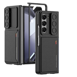 Protection d'objectif réglable, <span class=keywords><strong>coque</strong></span> avant en verre de haute qualité, antichoc, avec porte-cartes pour étui de téléphone portable PC Z Fold 6/5 - Product Image 2