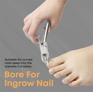 Herramienta de pedicura, cortaúñas profesional para uñas gruesas y encarnadas, alicates de <span class=keywords><strong>Nariz</strong></span> de águila de acero inoxidable, cortador de uñas para hombres y mujeres - Product Image 6