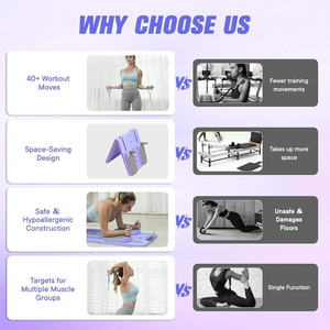 CZFIT Máquina de Pilates Reformer Plegable de Alta Gama, Portátil, Material PP Duradero, Logotipo Personalizado, Uso Doméstico, para Ejercicios de Fortalecimiento Corporal - Product Image 6