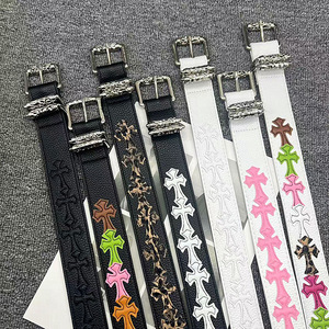 <span class=keywords><strong>Ceinture</strong></span> en <span class=keywords><strong>cuir</strong></span> pour <span class=keywords><strong>homme</strong></span>, style rétro, personnalisée, colorée, jeune, Y2K, gothique, avec boucle ardillon en alliage étoile classique, vente en gros - Product Image 1