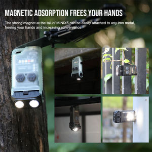 TrustFire MINIX5 Многофункциональный 750LM EDC брелок водонепроницаемый магнитный аварийный перезаряжаемый Ультрафиолетовый флуоресцентный фонарик - Product Image 5