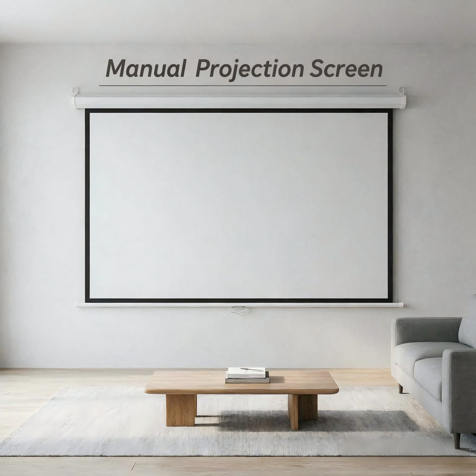 75Inch16:10Manual <strong>Pull</strong>-<strong>down</strong> <strong>Projection</strong> <strong>Screen</strong> Flexible Adjustment for Small Enterprise Office Document Briefing Projector <strong>Screen</strong>