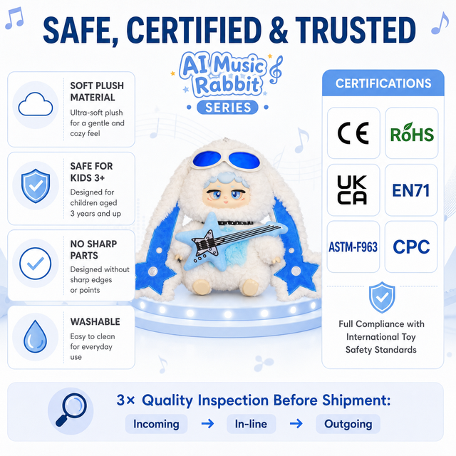 Hot Selling AI Interactive Plush Toy Sensing Talking Stuffed Companion Plush Toy USB Rechargeable Children Bedtime Toy