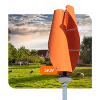 Énergie renouvelable RY 1kw 2kw 3kw 5kw Éolienne à axe vertical avec contrôleur intelligent MPPT haute efficacité CE/ISO