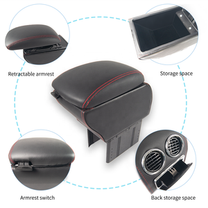 <span class=keywords><strong>Auto</strong></span> altri accessori interni bracciolo consolle centrale <span class=keywords><strong>in</strong></span> pelle nera <span class=keywords><strong>per</strong></span> scatola Console universale <span class=keywords><strong>auto</strong></span> - Product Image 4