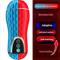 Automatischer Sex-Mund für Männer mit 10 Vibrationsmodi, leise, realistisch, aus TPE, mit Heiz- und Saugfunktion