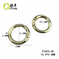 QF – accessoires de sac en Nickel 8, 15mm, joints toriques en métal, Logo personnalisé, mousqueton à ressort, crochet, joint torique en métal doré pour sacs à main 25 38mm