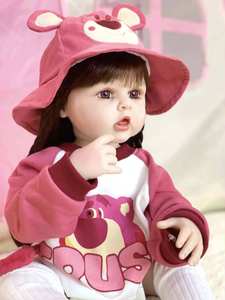 <span class=keywords><strong>Muñeca</strong></span> Reborn de Cuerpo Completo, Bebé Reborn con Cabello Rubio, Mini Juguete Realista, Bebé Reborn de Silicona Realista - Product Image 5