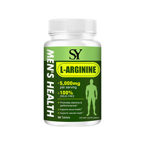 Nhà cung cấp tùy chỉnh L-Arginine máy tính bảng nam chăm sóc sức khỏe bổ sung hữu cơ L-Arginine Thuốc hỗ trợ lưu lượng máu & chức năng mạch máu - Product Image 1