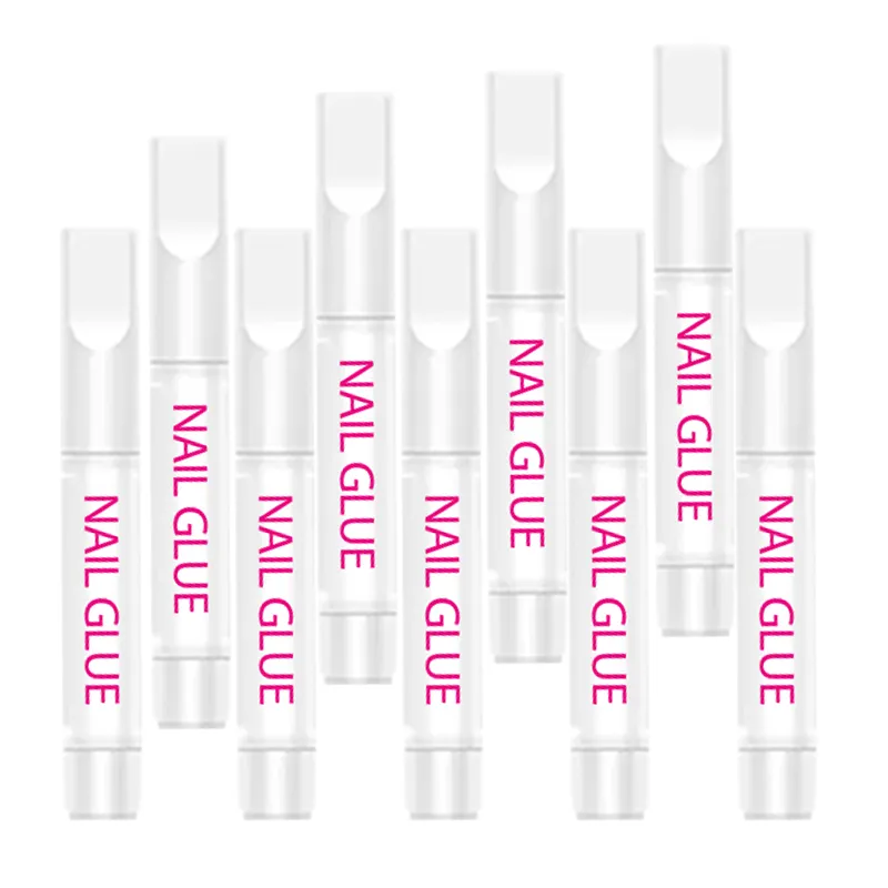 Customized Logo 2g Mini Pink long lasting Nail Glue Professional Quality for Press on Nail Tips Quick Dry for Nail Art