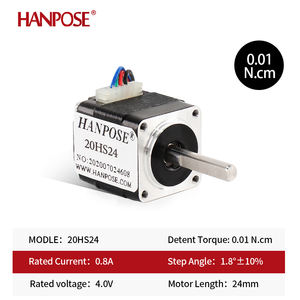 มอเตอร์สเต็ปเปอร์ Hanpose Nema8 0.8A 0.01N.<span class=keywords><strong>m</strong></span> 1.8 องศา 20HS24 2 เฟส 4 สาย สำหรับอุปกรณ์ความงาม มอเตอร์สเต็ปเปอร์ขนาดเล็ก 20 - Product Image 2