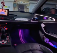 Kit d'éclairage d'ambiance intérieur LED 256 couleurs Symphony pour Audi A6/S6/RS6 C7 2011-2018 - Accessoires de garniture