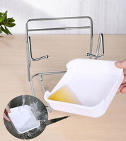 Rak Tutup Panci Tempat Sendok Sendok Spatula Berdiri Besi Tahan Karat Rak Penyimpanan Dapur Organizer Tutup Panci & Unit Rak