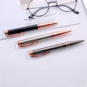 Vendita calda personalizzazione personalizzata <span class=keywords><strong>scrittura</strong></span> per regalo aziendale cancelleria per ufficio penna a sfera in metallo pesante con Logo - Product Image 4