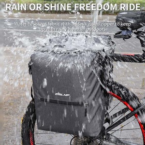 <span class=keywords><strong>Sacoche</strong></span> de vélo grande capacité 28L, imperméable, réfléchissante, pour <span class=keywords><strong>porte</strong></span>-bagages arrière - Product Image 4