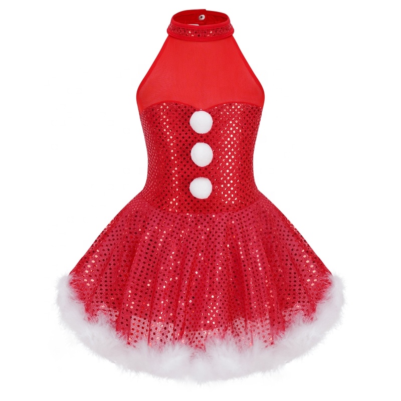 figure skating christmas dress Black Figure Skating Dress with Rhinestones and Feathers, Competition Ice Skating Costume
