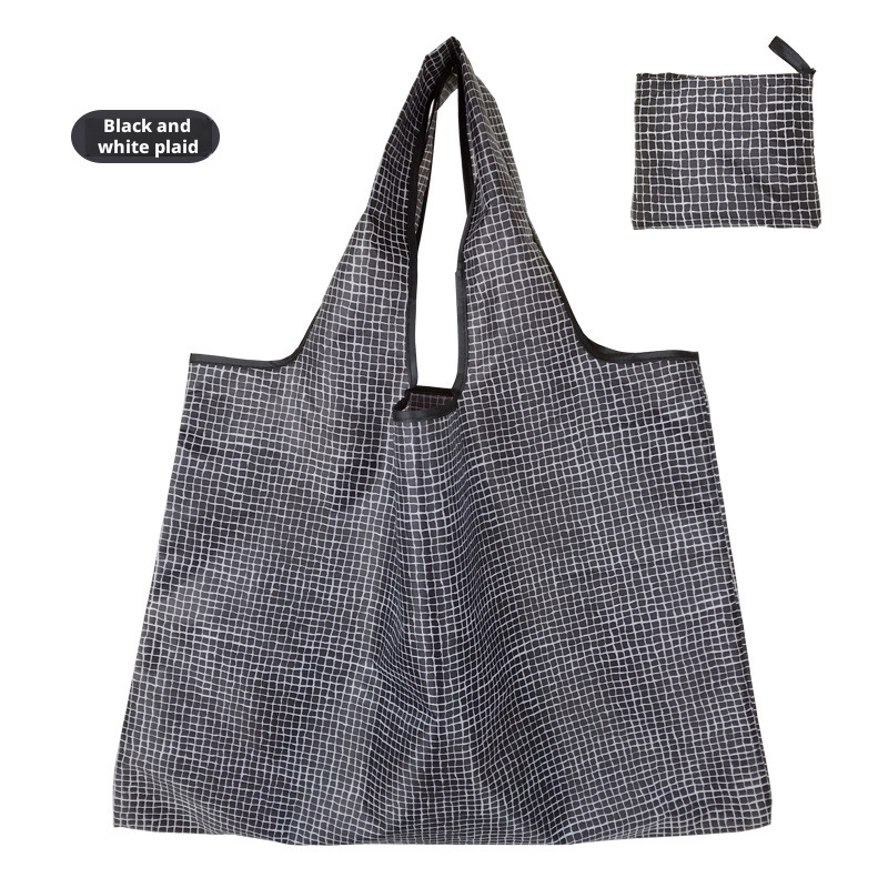 Plaid noir et blanc/56*41+26cm