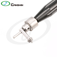Instruments orthopédiques vétérinaires : perceuse manuelle à manche droit, creuse, pour implantation de canules intramédullaires 0-4mm, mandrin Jacobs droit