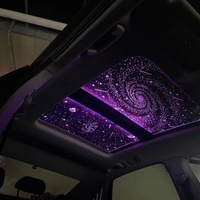 Toit ouvrant de voiture romantique universel Film lumineux étoilé Lumière du ciel Décoration intérieure de voiture Lumière à fibre optique Convient à la voiture 90%