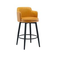 Tabourets de bar pivotants de haute qualité pour îlot de cuisine moderne, 75 cm, hauteur comptoir, pieds en métal, pour salle à manger, hôtel, café