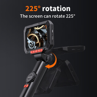 Caméra d'inspection moteur avec télécommande, endoscope de drainage, système de caméra d'inspection par direction, enregistrement sur carte SD, étanche, écran IPS 4,5 pouces