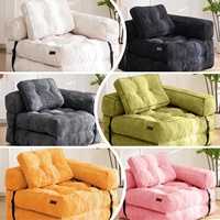 Klappbares L-förmiges Sofabett-Set Modernes Umweltfreundliches Langlebiges Gebogenes Armlehnen-Design Rückenfreie Aufbewahrung Faltbar Tragbar Bequem für Apartments