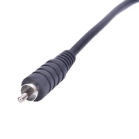 Câble vidéo coaxial RG59 plaqué or avec connecteur BNC mâle vers RCA pour caméra CCTV, ordinateur et microphone