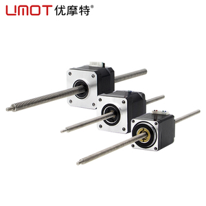 UMOT yüksek hızlı Mini kurşun vida ile Anti boşluk fındık Nema8 11 14 17 23 olmayan esir hibrid lineer tekleyerek çalışan Motor 3D yazıcı için - Product Image 6