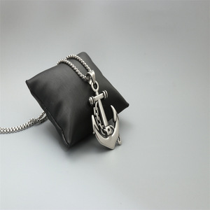 Collar con Colgante de Ancla de Acero Inoxidable, Joyería de Moda Unisex, Regalo - Product Image 4