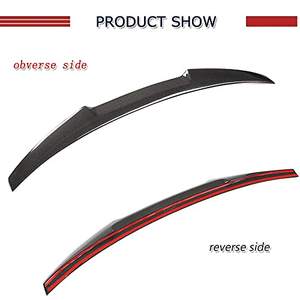 Top vente A4 B9 berline S4 véritable fibre de carbone pare-chocs arrière coffre becquet M4 Style aile lèvre becquet pour <span class=keywords><strong>Audi</strong></span> A4 B9 B9.5 S4 2017-2024 - Product Image 3