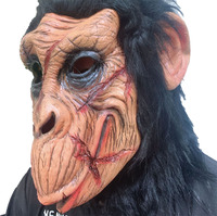 Masque effrayant d'halloween costume hommes femmes enfants de luxe noël, masque blanc morris studios hommes mort crâne os masque complet