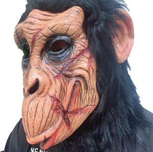 Disfraz <span class=keywords><strong>de</strong></span> Halloween para hombres y mujeres, mascarilla blanca <span class=keywords><strong>de</strong></span> lujo con calavera <span class=keywords><strong>de</strong></span> la muerte, huesos, mascarilla completa - Product Image 5