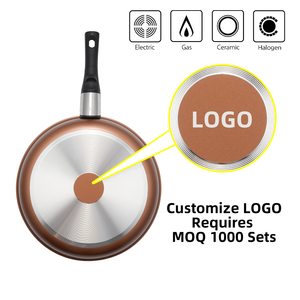 Thân thiện với môi không dính <span class=keywords><strong>Cookware</strong></span> Set Cổ phiếu bán buôn nồi Frying Pan đa-mảnh BẾP NHÔM đồ nấu nướng với có thể tháo rời xử lý - Product Image 4