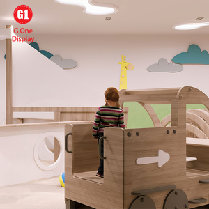 Conjunto de Muebles de Madera Modernos para Preescolar, Diseño de Interiores para Salas de Clase y Fiestas Infantiles, Diseño de Restaurantes para Padres e Hijos - Product Image 4