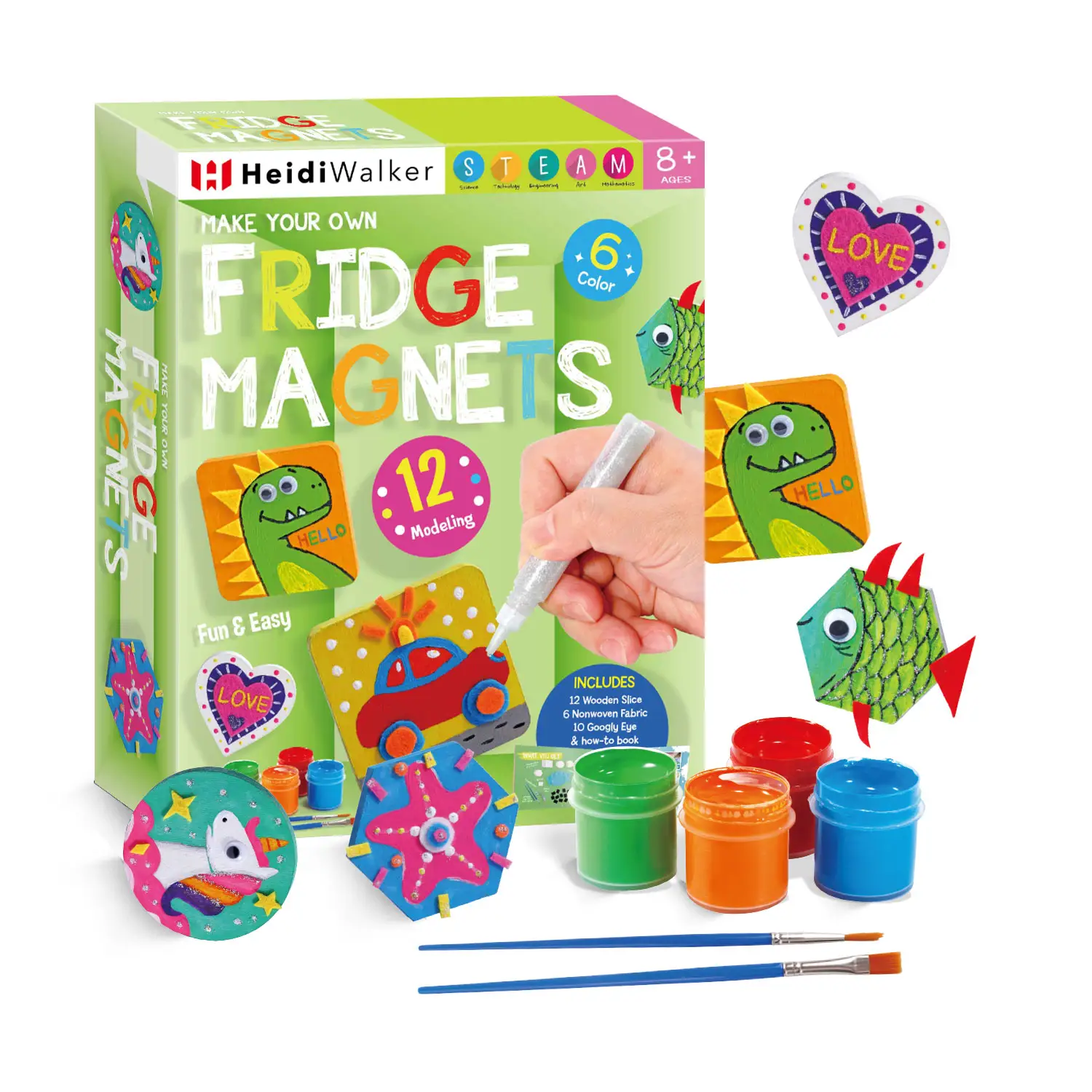 Nuovo Kit per esperimenti scientifici con stelo fai da te per l'apprendimento creativo giocattolo per bambini divertente Kit di magneti artigianali