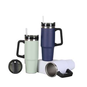 定制40盎司不锈钢水冰茶咖啡保温杯带吸管批发 - Product Image 6
