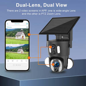 Ubox 10x Zoom Solar <b>CCTV</b> <b>Camera</b> HD 3K 6MP <b>Wireless</b> 4G Network Waterproof PTZ Dual Lens Security Surveillance for Home Outdoor - Product Image 3