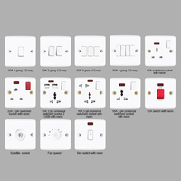 VBQN Interrupteur électrique de haute qualité 1 groupe 2 voies Application de maison électrique Interrupteurs en bakélite pour hôtel