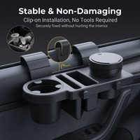 Support de rangement multifonctionnel en plastique pour porte de voiture avec porte-gobelet, boîte de rangement pour téléphone et cendrier