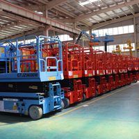 Plateforme élévatrice mobile électrique autopropulsée à ciseaux, prix usine, pour l'entretien intérieur des entrepôts