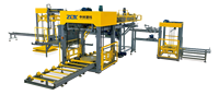 Ligne de production de briques entièrement automatique pour machine à fabriquer des blocs creux en béton avec pompe hydraulique bidirectionnelle PLC pour moteur
