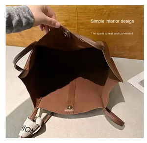 Bolso Tote de PU de Gran Capacidad para Mujer, con Cierre de Cremallera, para Uso Diario en Todas las Temporadas - Product Image 6