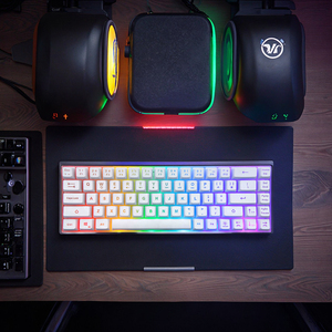 Tùy Chỉnh RGB Ergonomic Bàn Phím Không Dây USB Không Thấm Nước Cảm Thấy Cơ Khí Với Đèn Nền Cho PC Máy Tính Xách Tay Máy Tính Bảng Cho Chơi Game - Product Image 5