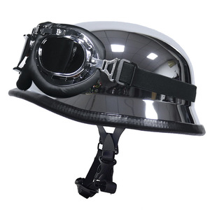 Casco de Motocicleta Retro Estilo M35 de la Segunda Guerra Mundial con Proceso de Galvanoplastia, Medio Casco - Product Image 2